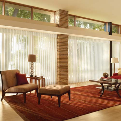 Luminette Sheer Shades in Living Room