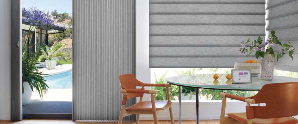 Duette Vertiglide and Vignette Roman Shade