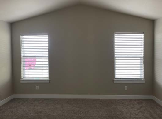 Wood Blinds tilted open