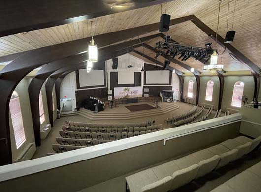 Mini Blinds in Church