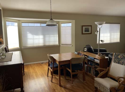 Duette Cellular shades in Kitchen
